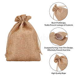 Burlap Packing Pouches Drawstring Bags&nbsp;ABAG-BC0001-19