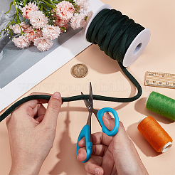 10mのベルベットコード  ワイヤー用の1個のプラスチック製の空のスプール付き  スレッドボビン  グリーン  8mm&nbsp;OCOR-OC0001-09
