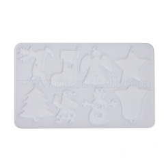 Christmas Theme DIY Keychain Silicone Molds&nbsp;DIY-I057-02