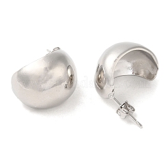 Rack Plating Brass Twist Teardrop Stud Earrings for Women&nbsp;EJEW-K247-01P