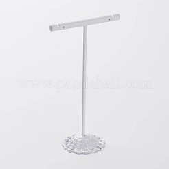 3個Tバー鉄ピアスディスプレイセット  ジュエリーディスプレイラック  ジュエリーツリースタンド  ホワイト  90x60x35mm  110x60x35mm  125x60x35mm  3個/セット&nbsp;X1-EDIS-P001-01A