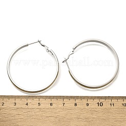 304 Stainless Steel Hoop Earrings for Women&nbsp;EJEW-C096-43GP-04