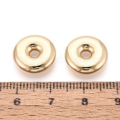 304ステンレススチールビーズ  ディスク  18KGP本金メッキ  13x3mm  穴：2.6mm&nbsp;STAS-T074-55G