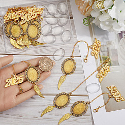 Oval & Wing Alloy 2025 Graduation Cap Chain&nbsp;HJEW-SP00007