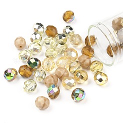ファイアポリッシュチェコガラスビーズ  多面カット  アナナス属  黄緑  7.5~8x8mm  穴：1.2mm  約120個/袋&nbsp;LAMP-O017-151-Y2M8