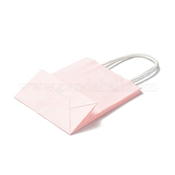 長方形の紙袋  ハンドル付き  ギフトバッグやショッピングバッグ用  ミスティローズ  15x12x5.9cm  折りたたみ：15x12x0.2cm&nbsp;CARB-F010-01A
