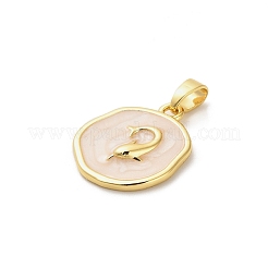 Brass Enamel Pendants&nbsp;KK-M314-08B-G01