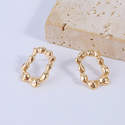 Simple Rectangle Brass Stud Earrings&nbsp;TV5260