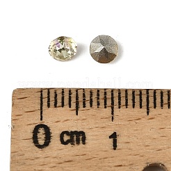 Glass Rhinestone Cabochons&nbsp;GLAA-A018-4mm-001GY