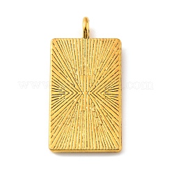 合金のチベット風チャーム  タロット模様の長方形  アンティーク黄金  26x13x2mm  穴：2mm&nbsp;TARO-PW0001-01B-G