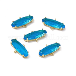 Rack Plating Brass Connector Charms&nbsp;KK-M231-15G-B