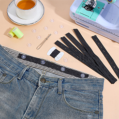 3 Sets DIY Sewing Polyester & PE & Iron Waist Button Kits&nbsp;DIY-PH0030-96A