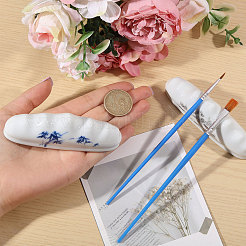 2色の磁器製書道筆立て2個  山の形  ミックスカラー  105x24x36mm  1pc /カラー&nbsp;AJEW-CA0004-91