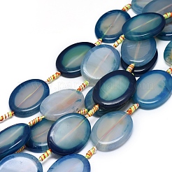 Natural Banded Agate/Striped Agate Beads Strands&nbsp;G-L544-026