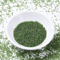MIYUKIデリカビーズ  シリンダー  日本製シードビーズ  11/0  （db1267)マット透明オリーブ  1.3x1.6mm  穴：0.8mm  約20000個/袋  100 G /袋&nbsp;SEED-J020-DB1267