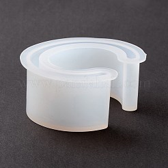 DIYカフバングルシリコンモールド  レジン型  UVレジン用  エポキシ樹脂ジュエリー作り  65x86x35mm  内径：50x37mm&nbsp;DIY-E036-14