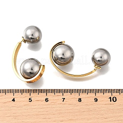 304 Stainless Steel Two Tone Stud Earrings&nbsp;EJEW-R031-03GP