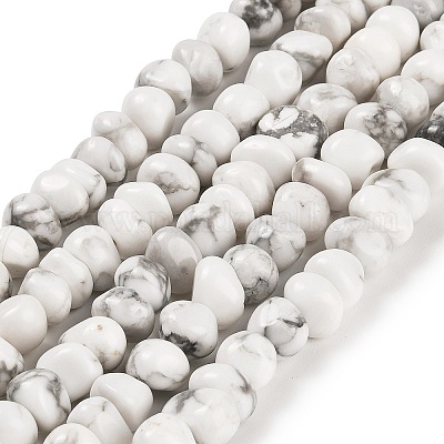 Natural Howlite Beads Strands&nbsp;G-G053-C09-01-1