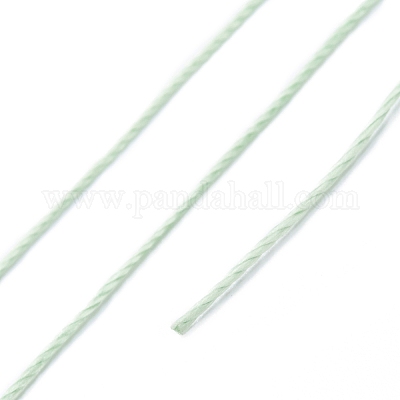 ラウンドワックスポリエステル糸ストリング  マイクロマクラメコード  ツイストコード  革縫い用  ダークシーグリーン  0.55mm  約131.23ヤード（120m）/ロール&nbsp;YC-D004-02C-031-1