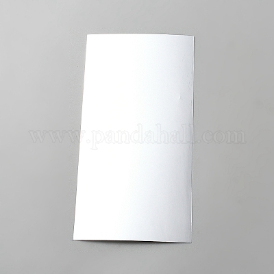 PCプラスチックレンズ  長方形  銀  160x83x2mm&nbsp;DIY-WH0816-201-A-1