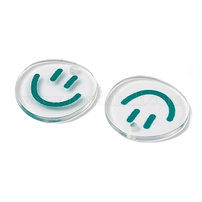 Transparent Printed Acrylic Pendants&nbsp;TACR-P005-01B-1