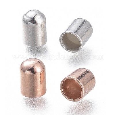 925スターリングシルバーコードエンドパーツ ミックスカラー 4.7x3.6mm 