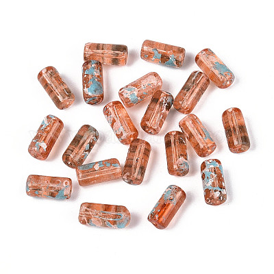 Picasso Transparent Glass Bugle Beads&nbsp;SEED-N010-02C-1