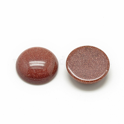 合成ゴールドストーン金砂石カボション  半円/ドーム  12x5mm&nbsp;G-R416-12mm-47-1