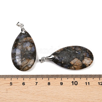 Natural Labradorite Pendants&nbsp;G-D084-01P-B07-1