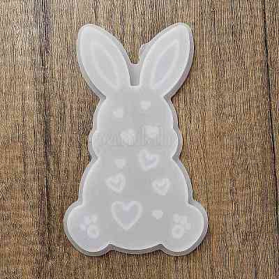 Easter Theme Rabbit with Heart Pattern DIY Silicone Table Lamp Molds&nbsp;SIMO-G008-02C-1