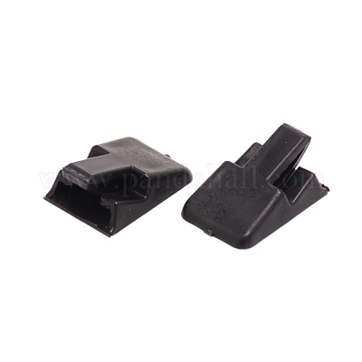 プラスチックリングホルダー  リングディスプレイスタンド  長方形  ブラック  24x16.5x10mm&nbsp;KY-WH0043-18C-1