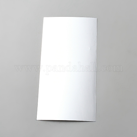 PCプラスチックレンズ  長方形  銀  160x83x2mm&nbsp;DIY-WH0816-201-A-1