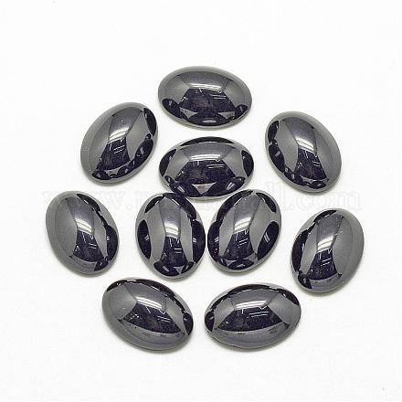 Natural Black Stone Cabochons&nbsp;G-R415-18x25-46-1