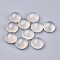 Natural White Agate Cabochons, Half Round, Grade A, 10x4~5mm