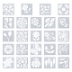 24 Sheets 24 Styles Plastic Drawing Stencil&nbsp;DIY-CW0001-13-1