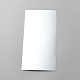PCプラスチックレンズ  長方形  銀  160x83x2mm&nbsp;DIY-WH0816-201-A-1