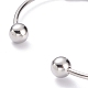 Tarnish Resistant 304 Stainless Steel Torque Bangles&nbsp;BJEW-O182-01P-2