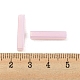 電気メッキガラスビーズ  多面カット  長方形  ピンク  19.5~20x4x4mm  穴：1mm&nbsp;GLAA-D024-01A-4