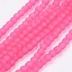 Baking Paint Transparent Glass Bead Strands&nbsp;GLAA-S031-4mm-35-1