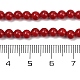 シェルパールビーズ連売り  ラウンド  レッド  4.5x4mm  穴：0.8mm  約98個/連  15.91''（40.4センチメートル）&nbsp;BSHE-K015-4mm-01-4