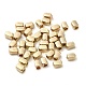 CCBプラスチックビーズ  長方形  ゴールドカラー  5x3x3mm  穴：1.8mm&nbsp;CCB-H001-07G-1