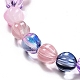 Transparent Glass Beads Strands&nbsp;GLAA-F114-02B-4
