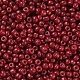 焼付塗装ガラスシードビーズ  暗赤色  8/0  3mm  穴：1mm  約10000個/袋&nbsp;SEED-S002-K14-2