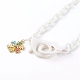 Mixed Shapes Christmas Theme Personalized Acrylic Cable Chain Necklaces&nbsp;NJEW-JN03403-3