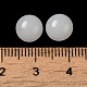 ガラスカボション  天然石風  半円  ホワイト  8x4mm&nbsp;GLAA-B017-07A-01-4
