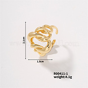 Wholesale Brass Micro Pave Cubic Zirconia Cuff Open Rings