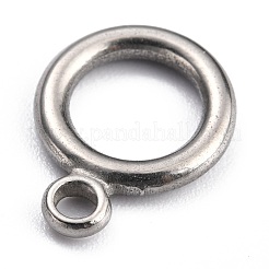 変色しない304ステンレススチールのトグル留め具  リング  ステンレス鋼色  リング：15.7x12x2mm  穴：2mm  バー：17x6x2mm  穴：2mm&nbsp;STAS-H140-14P