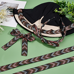 10M Ethnic Style Embroidery Polyester Ribbons&nbsp;OCOR-PH0001-69