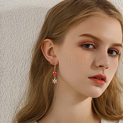 150Pcs 5 Colors Glass Imitation Pearl Connector Charms&nbsp;FIND-HY0001-86