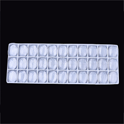 Transparent Glass Cabochons&nbsp;GGLA-R022-30x40-B